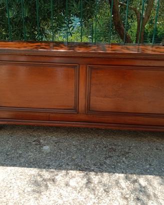 Cassapanca contenitore baule in legno vintage