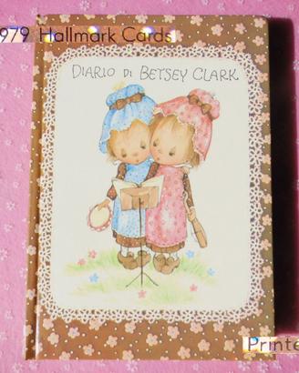 VINTAGE 1980 Betsey Clark DIARIO scuola collezione