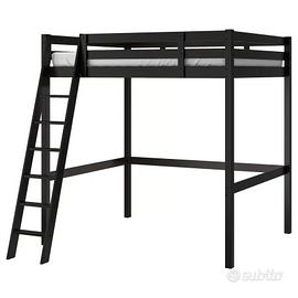 Letto matrimoniale a soppalco IKEA  + materasso
