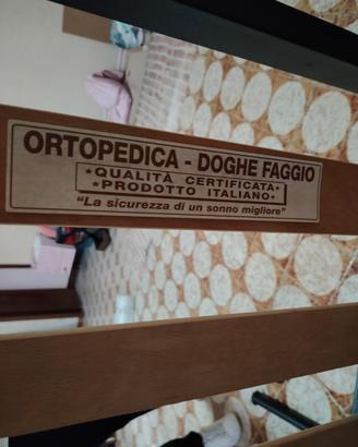 Rete Matrimoniale Ortopedica a Doghe in Faggio