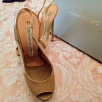 Sandali Gianmarco Lorenzi scarpe 37  platino oro