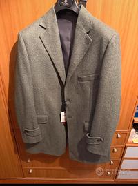 Cappotto Spigato Grigio Nuovo