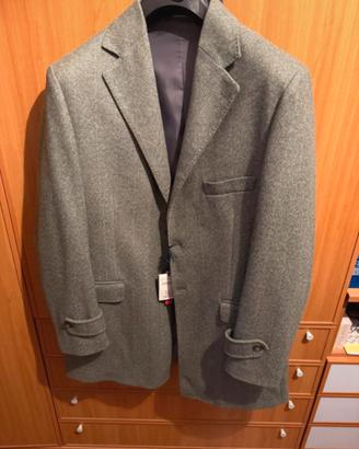 Cappotto Spigato Grigio Nuovo