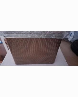 Scatole metallo con coperchio trasparente
