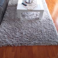 Tappeto shaggy argento 230x160 moderno