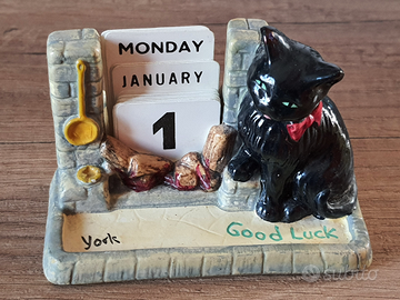 Calendario perpetuo ceramica Inglese Manor Ware