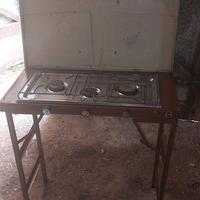 fornello con 3 fuochi vintage modello Simmel