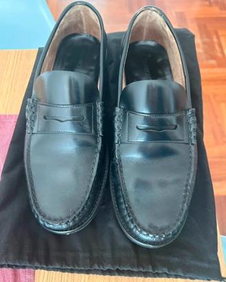 Mocassini vera Pelle Nera Uomo 42