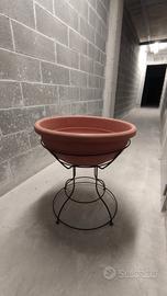 CIOTOLA DA 60 CM NAXOS con supporto in
ferro