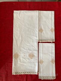 3 pezzi Tendine o copertine in lino