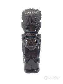 Idolo Totem Messicano in Ossidiana 900 Vintage