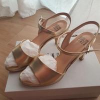 Sandalo oro platino con cinturino cerimonia sposa