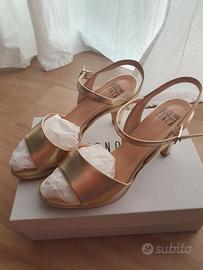 Sandalo oro platino con cinturino cerimonia sposa