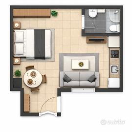 Monolocale in Via Aurelio Saffi