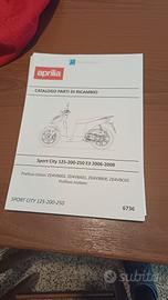SMEMBRO PEZZI SCUTER SPORT CITY 125 4 TEMPI 