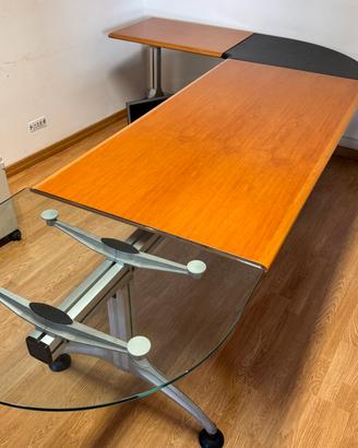 SCRIVANIA IN LEGNO MODULARE