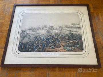 Stampa antica BATAILLE DE L’ALMA