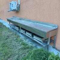 Banco in acciaio inox