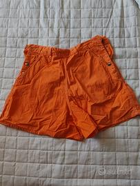 Pantaloncini vintage El Charro arancioni a zampa