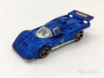Hot Wheels Ferrari 512 M blu scala 1/64