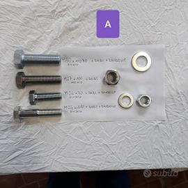 Bulloni, viti, dadi, randelle, zincate e acciaio 