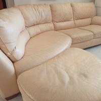 Divano in vera pelle