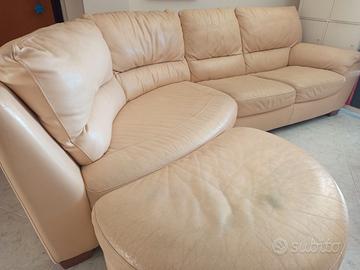 Divano in vera pelle