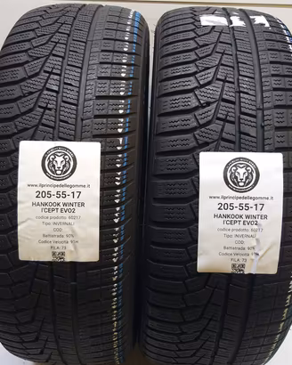 2 GOMME 205 55 17 HANKOOK A60217