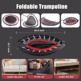 Trampolino elastico pieghevole 102 Cm diametro