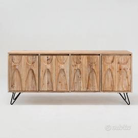 Madia credenza 4 Ante Legno Shabby FINE SERIE