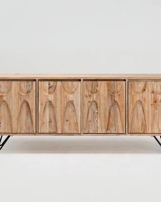 Madia credenza 4 Ante Legno Shabby FINE SERIE