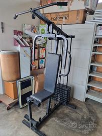 Set Multistazione + Panca inclinata +Bilanciere 28