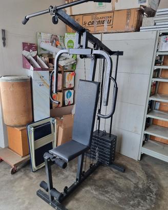 Set Multistazione + Panca inclinata +Bilanciere 28