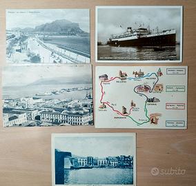 5 cartoline Sicilia viaggiate e non