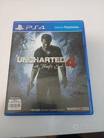 Uncharted 4 eDIZIONE ASIATICA Inglese/Cinese ps4