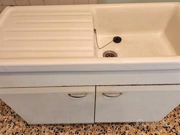 lavello con mobiletto vintage