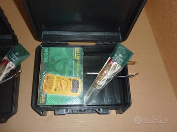 Valigetta stagna+tester+pinza inox+provatensione