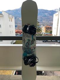 Tavola snowboard + attacchi DRAKE