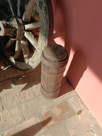 COLONNA IN LEGNO PRODUCI BURRO ANTICO