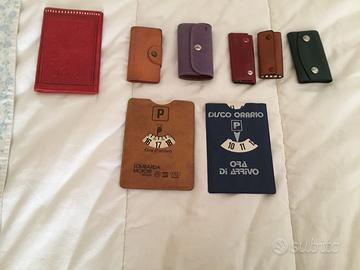 Portachiavi disco orario portafoglio vintage