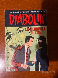 fumetto Diabolik vintage da collezione