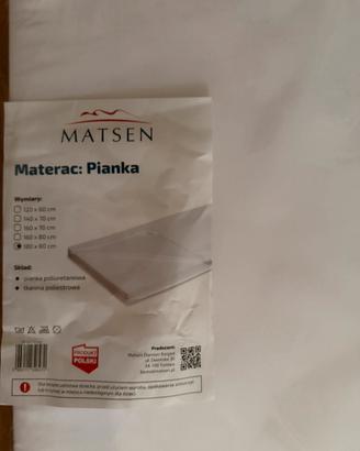 Materasso letto singolo