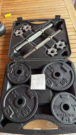 Manubri e bilanciere 20 kg