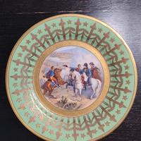 Piatto da parata Sevrès Napoleon dipinto a mano. 