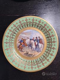 Piatto da parata Sevrès Napoleon dipinto a mano. 