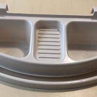 Organizzatore da bagno in plastica