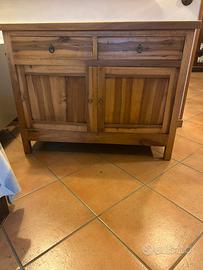 Mobiletto vecchio noce biondo