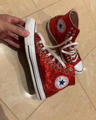 Sneackers Converse Rosse Personalizzate