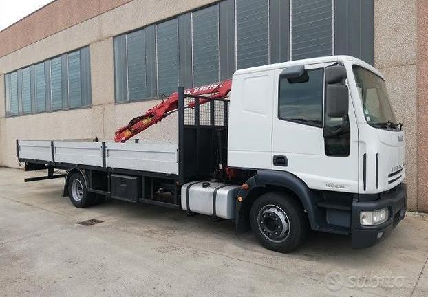 IVECO ML 120 E 18 con cassone fisso e gru idr.