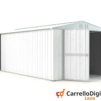 Box garage auto in Acciaio 327x611cm 19mq bianco